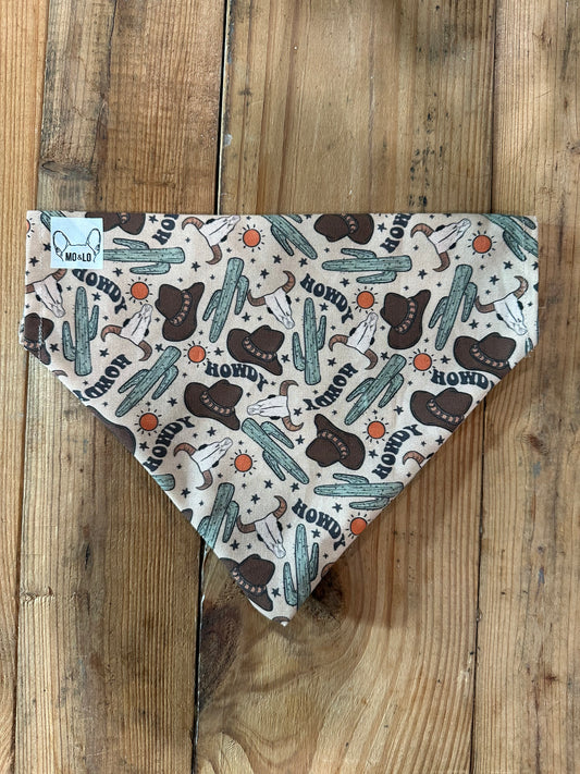 Slip Through Collar Bandana - Cowboy