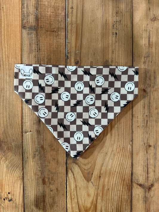 Slip Through Collar Bandana - Smiley Face